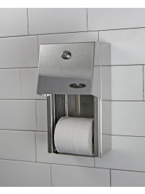 FROST DOUBLE STAINLESS STEEL TOILET PAPER DISPENSER