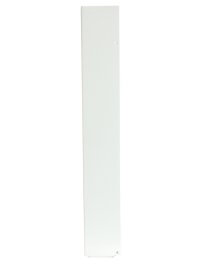 CONICAL GLASS DISPENSER IN WHITE METAL FROST 185