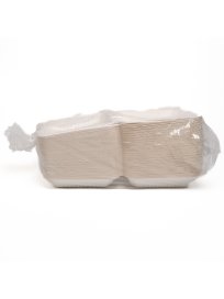 COMPOSTABLE BAGASSE CONTAINER WITH FLAP 9X9X3 - 200/CS