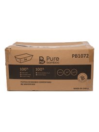 BAMBOO TRAY NO.2 COMPOSTABLE 1000/BOX