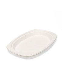  OVAL PLATE 7 X 9 BAGASSE - 500/CASE