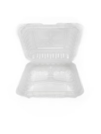 HINGED LUNCH BOX 8.08''X8.08''X2.83'' - 150/CASE