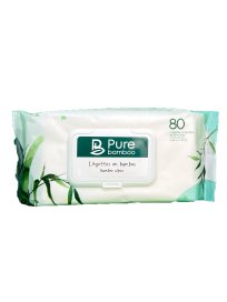PURE BAMBOO COMPOSTABLE BABY WIPES - 12X80/CASE