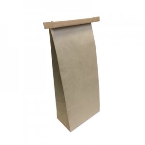 BROWN PAPER COFFEE BAG 500G WITH TIE 1000/CS