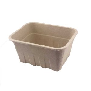 COMPOSTABLE PULP CONTAINER 6.8 X5.3 X 3.3 360/CS