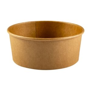 Product: ROUND KRAFT CARDBOARD CONTAINER 6.5"X 2.5" 32OZ