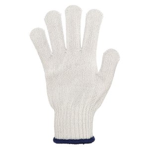 Product: COTTON GLOVES WITH BLUE BORDERS