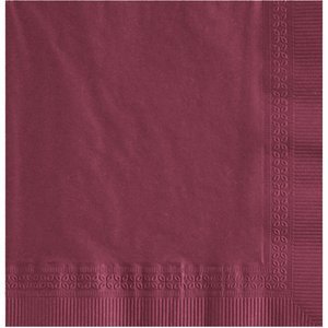 Product: LAPACO 2-PLY BURGUNDY COCKTAIL NAPKIN