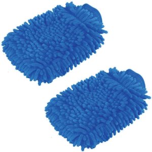 Product: BLUE MICROFIBER CHENILLE WASH GLOVE FOR CARS