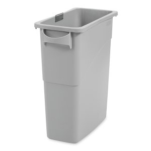 RECTANGLE TRASH BIN WITH GRAY HANDLES 87L 23 GALLONS