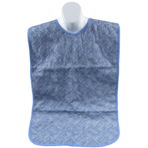 Product: BLUE WASHABLE BIB WITH SNAP FOR ADULT