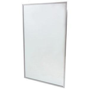 FIXED MIRROR WITH STAINLESS STEEL FRAME 18X24 FROST