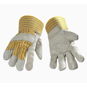 COW LEATHER GLOVE - YELLOW - 12/PACK