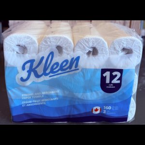 Product: 160F 2-PLY TOWEL PAPER - 12 ROLLS/CASE 