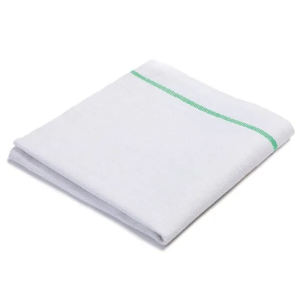 Product:  NEW WHITE/GREEN LINE DISH TOWEL - 12/PACK