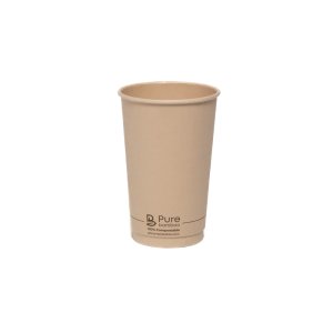 PURE BAMBOO DOUBLE WALL GLASS 16OZ - 500/CASE