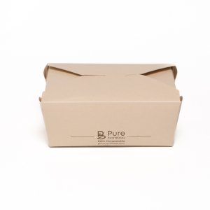 PURE BAMBOO DELI BOX NUM8 COMPOSTABLE 200/BOX