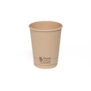 PURE BAMBOO GLASS 8 OZ DOUBLE WALL - 500/CASE