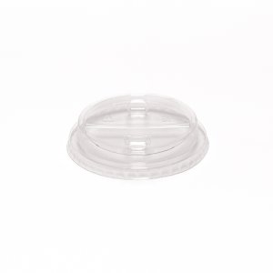 Product: LID 98MM PET DOME SEMI-HOLE CLEAR