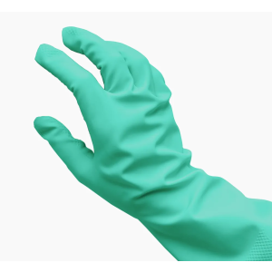 GREEN NITRILE GLOVES #7/SMALL