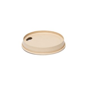 BAMBOO LID FOR HOT GLASS 8 OZ - 1000/CASE