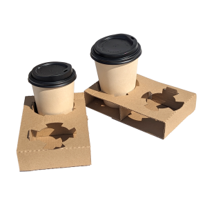DOUBLE CARDBOARD CUP HOLDER - 500/CASE