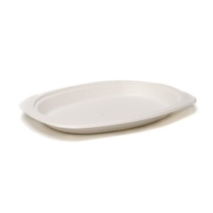 Product:  OVAL PLATE 7 X 9 BAGASSE - 500/CASE