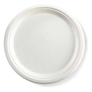 COMPOSTABLE BAGASSE PLATE 9 INCH 500/CS