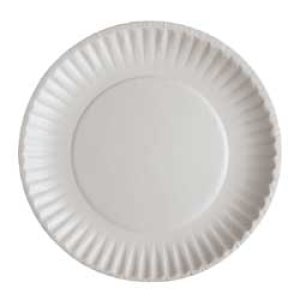 Produit: ASSIETTE PAPIER 6 POUCES BLANCHE 10X100 /CS