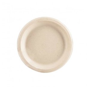 Product: ROUND BAGASSE PLATE 9 INCHES - 500/CASE