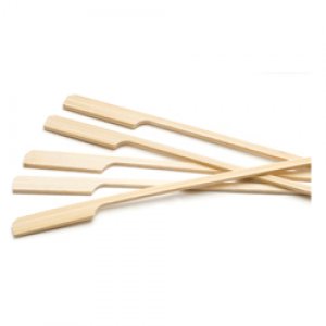 PADDLE STYLE BAMBOO SKEWER STICK 3″ 100/BAGS 10BAGS/CS