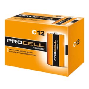 BATTERY DURACELL PROCELL C 12/BOX