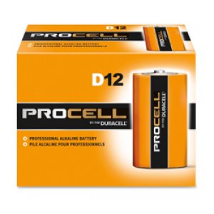 BATTERY DURACELL PROCELL D 12/BOX