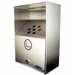 Product: HEAVY-DUTY OUTDOOR ASHTRAY LARGE STAINLESS STEEL