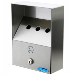 Product: HEAVY-DUTY OUTDOOR ASHTRAY SMALL STAINLESS STEEL