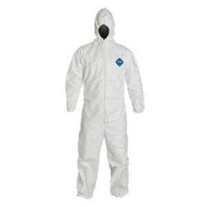 COVERALLS WITH HOOD IN TYVEX XXX-LARGE 25/CS