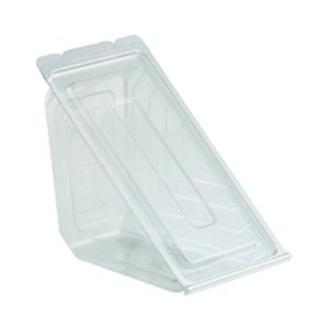 Product: CLEAR RESEALABLE CONTAINER FOR SANDWICH 250/CS
