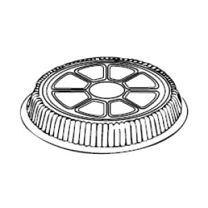 Product: PLASTIC DOME ROUND COVER 7″ 500/CS