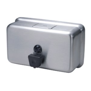 Product: STAINLESS STEEL HORIZONTAL HAND SOAP DISPENSER