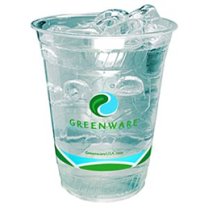 Product: COMPOSTABLE CLEAR PLASTIC GLASS 16OZ FABRIKAL 1000/CS