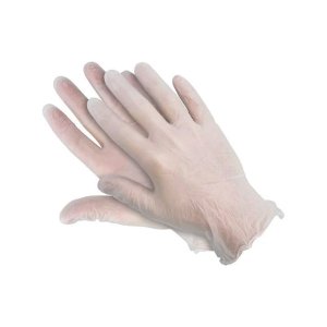 LIGHTLY POWDERED VINYL GLOVE MEDIUM 100/BOX