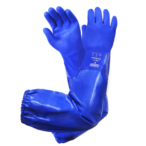 Product: BLUE PVC GLOVE 28 INCH LONG WIDE INTEGRA RONCO