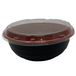 HD1400 BLACK & RED BASE COMBO WITH CLEAR LID 48 OZ - 200/CS