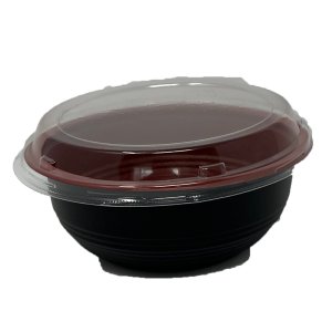 HD700 BLACK & RED BASE COMBO WITH CLEAR LID 24 OZ - 300/CS