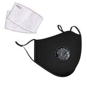 PROTECTIVE MASK WITH VALVE, IN WASHABLE FABRIC