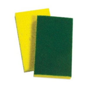 Product: CELLULOSE PAD GREEN AND YELLOW - UNIT