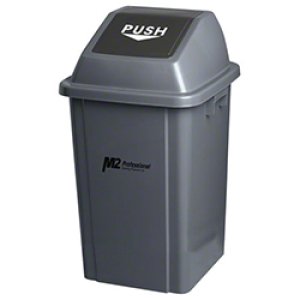 GRAY SQUARE BIN 100L WITH LID