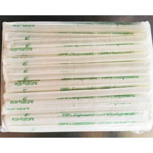 Product: COMPOSTABLE PAPER STRAW 10" IND. PACKAGING 250/CASE