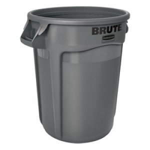 Produit: POUBELLE RONDE GRISE 166L / 44 GALLONS  BRUTE 