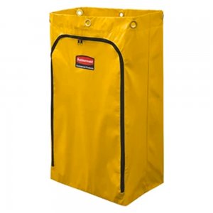 Product: 24 GAL JANITORIAL CLEANING CART VINYL BAG – TRADITIONAL, YELLOW